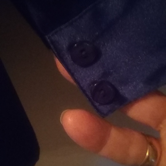 blue satin tunic - Picture 5 of 7